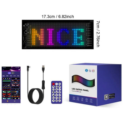 🚗 Smart LED Pixel Car Display – Custom Text, Colors & Animations