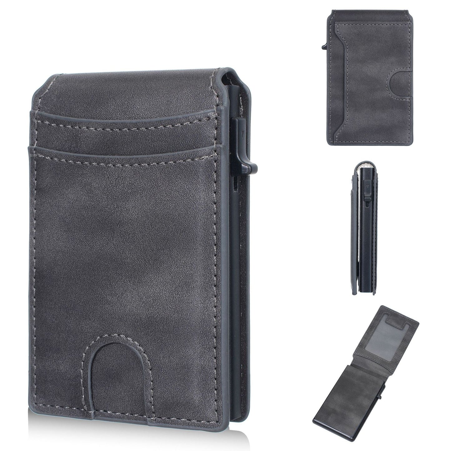 🔥New RFID Blocking Minimalist Pop-Up Wallet | One-Second Card Eject Design & Ultra Slim Pocket Wallet