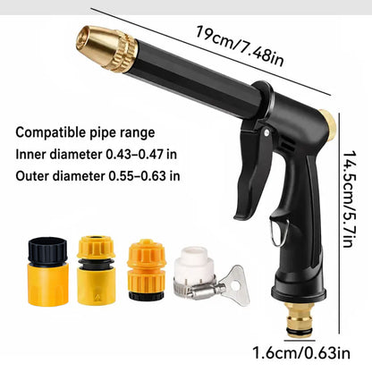 Portable High Pressure Water Sprayer, Adjustable Garden Hose Nozzle Sprayer, Car Washing & Maintenance Tool