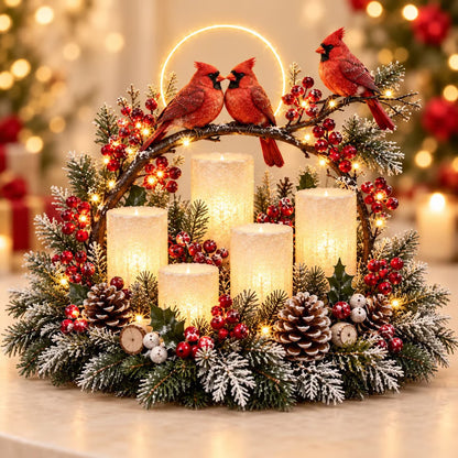 ⏰ LAST DAY 49% OFF - 🎄Flameless Christmas Candle Decorations