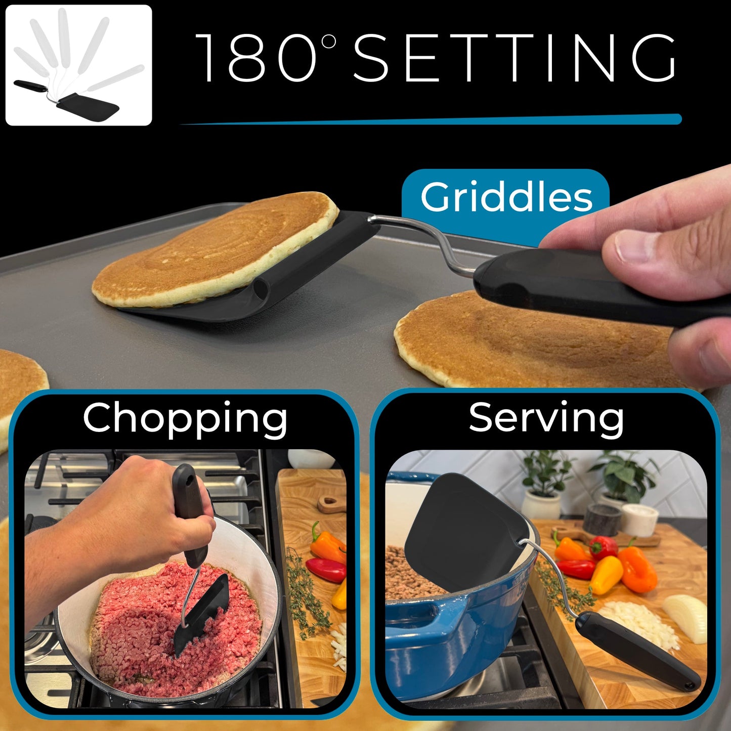 Adjustable Position Spatula — One Tool, Every Angle