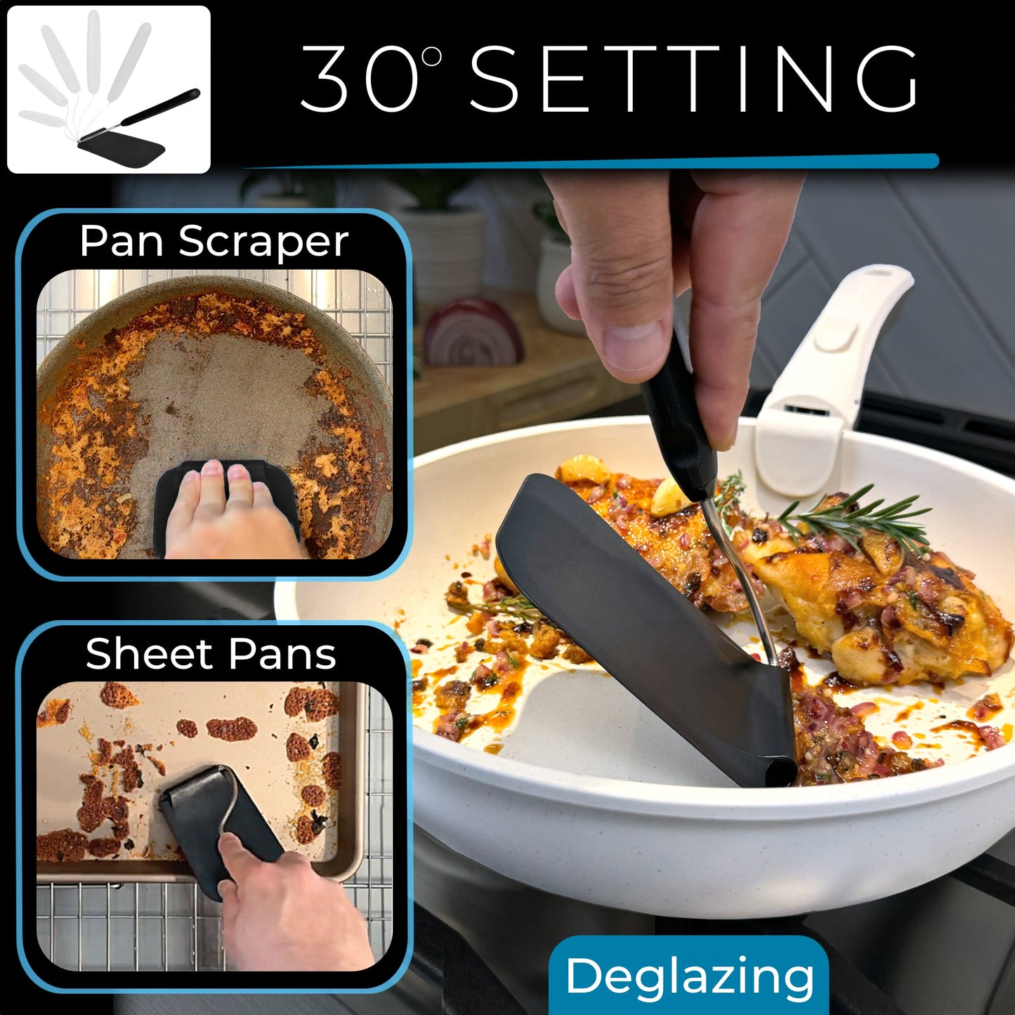 Adjustable Position Spatula — One Tool, Every Angle