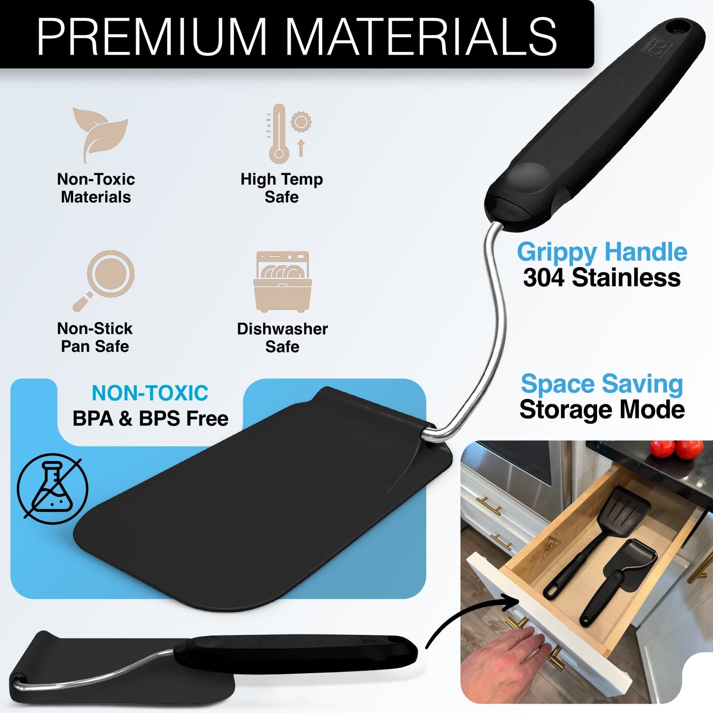 Adjustable Position Spatula — One Tool, Every Angle