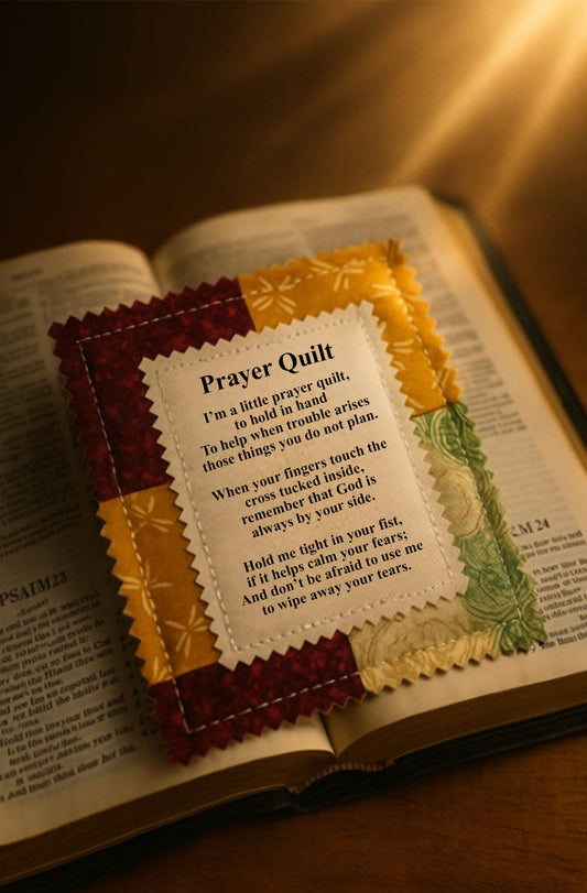 Prayer Hug Pocket Quilt – a four-inch hug from God