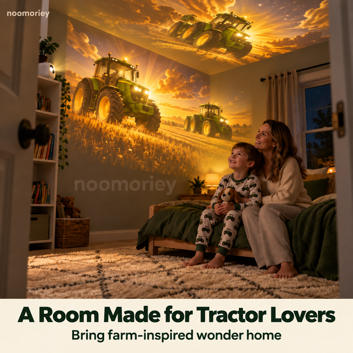 🚜 Tractor & Farm Scene Room Projector – Wall & Ceiling Décor for Tractor Lovers！！！