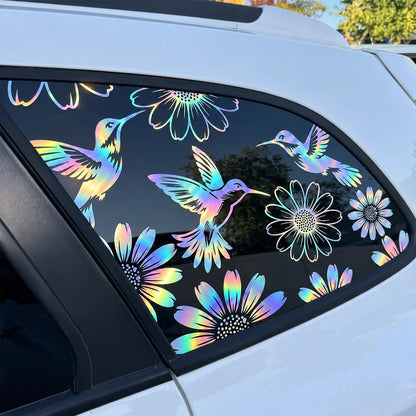 🔥Last Day 50% OFF-🐦🌻Hummingbird and sunflower car decal