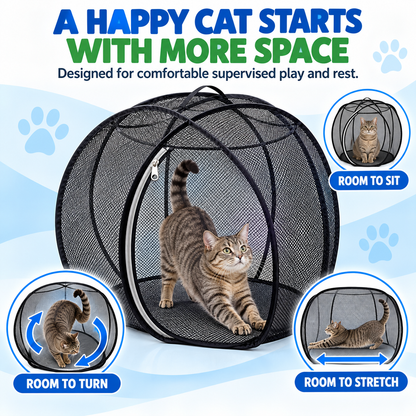 🌿Hot Sale 50% OFF-Outdoor Cat Lounge – Mesh Playpen for Fresh-Air Time