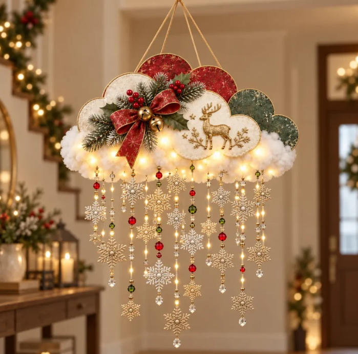 ⏳ Last Day 49% OFF –🪽✨ Angelic Christmas Snowfall Cloud