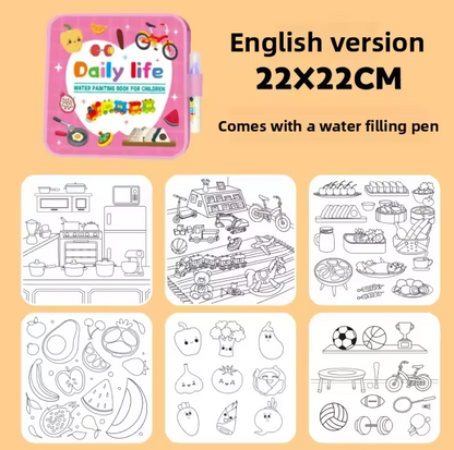 Reusable Kids Magic Water Book - Familysplace