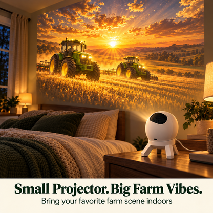 🚜 Tractor & Farm Scene Room Projector – Wall & Ceiling Décor for Tractor Lovers！！！