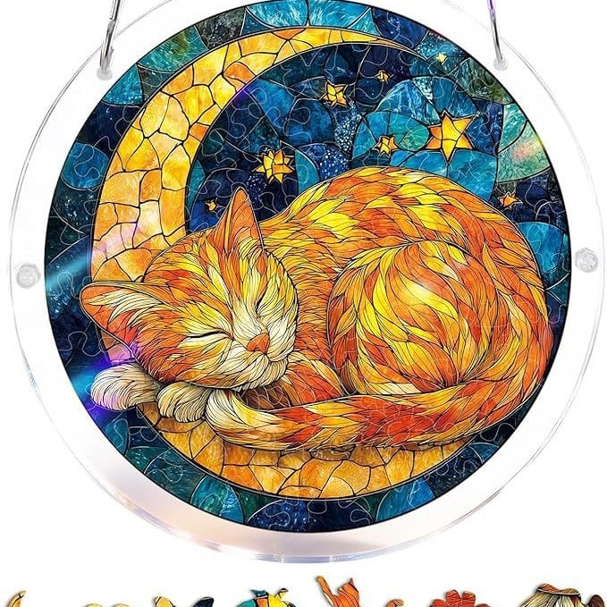 🔥LAST DAY SPECIAL PRICE☀️🛍️Acrylic Jigsaw Puzzle Suncatcher
