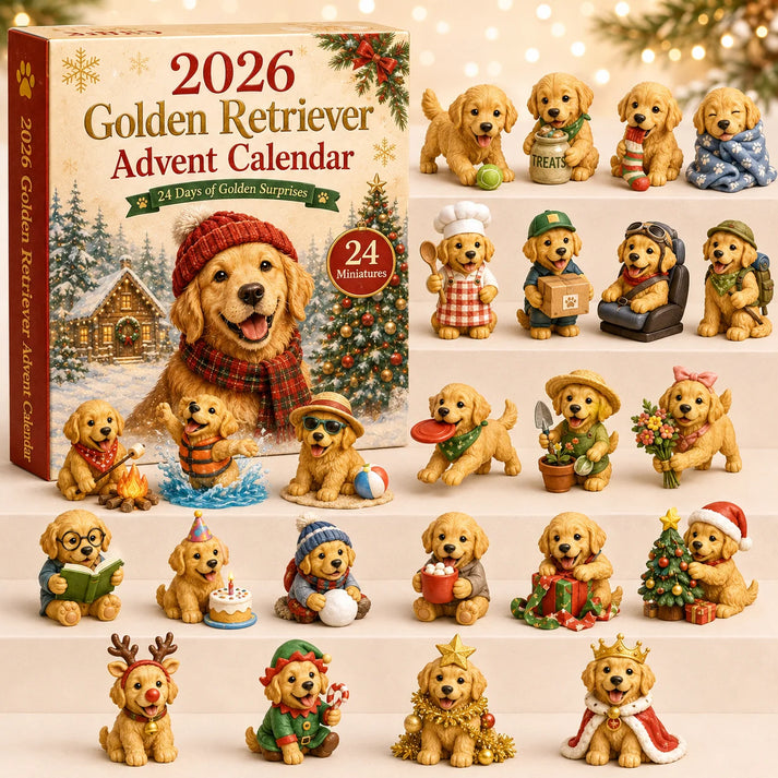 🔥last Day 49%-🐕🎄2026 Golden Retriever Advent Calendar