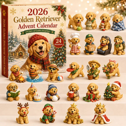 🔥last Day 49%-🐕🎄2026 Golden Retriever Advent Calendar