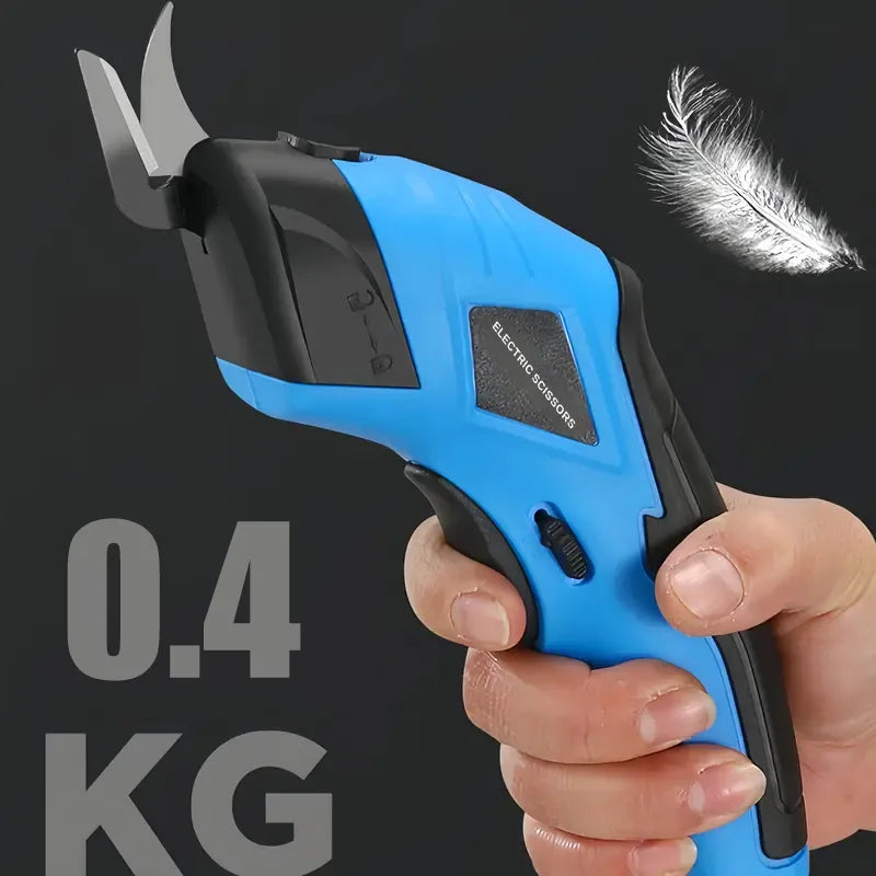 ELECTRIC SCISSORS cordless electric scissors, equipped with two alloy alloy steel blades, are suitable for cutting cardboard boxes, fabrics, and carpets