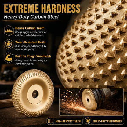 ⚒️Wood Carving Disc Set Heavy-Duty Steel Wheel for Angle Grinder