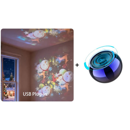 Multi-Themes Dynamic Rotating Ocean Projection Night Light