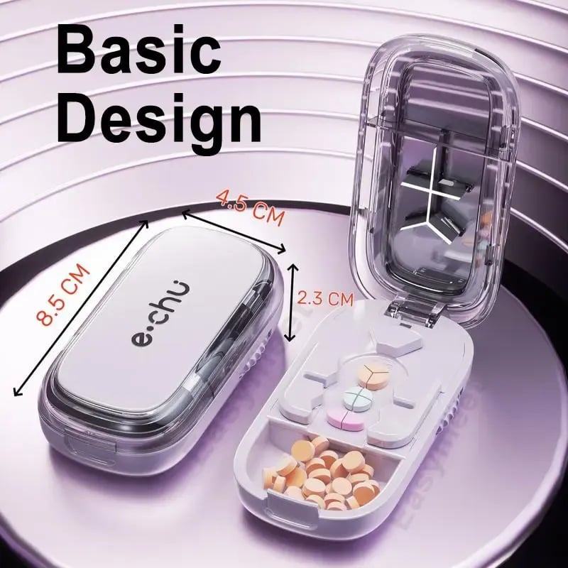 24-Hour Flash Deal⏰Upgrade-Designed Compact 3-in-1 Pill Splitter Organizer