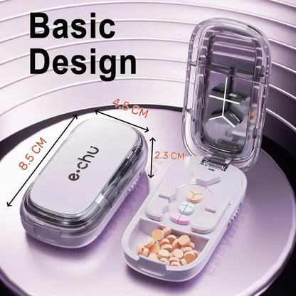 24-Hour Flash Deal⏰Upgrade-Designed Compact 3-in-1 Pill Splitter Organizer