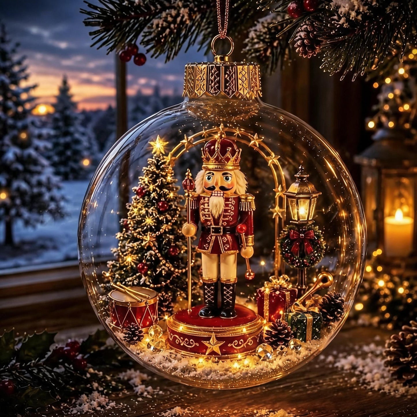 🎄Light Up Christmas Diorama Ornamen – A Magical Mini Winter Wonderland for Your Holiday Home