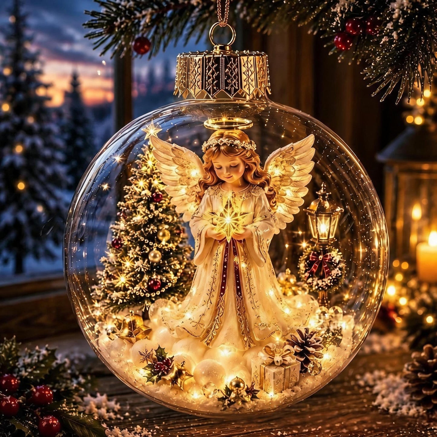 🎄Light Up Christmas Diorama Ornamen – A Magical Mini Winter Wonderland for Your Holiday Home