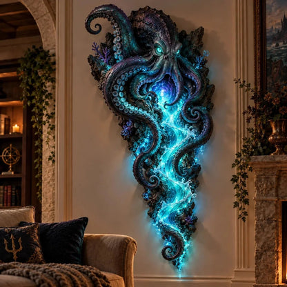 ⏰Limited Stock 49% OFF - 🌊✨ Enchanted Ocean Legends™ Lighted Wall Décor Collection 🐋🧜‍♀️