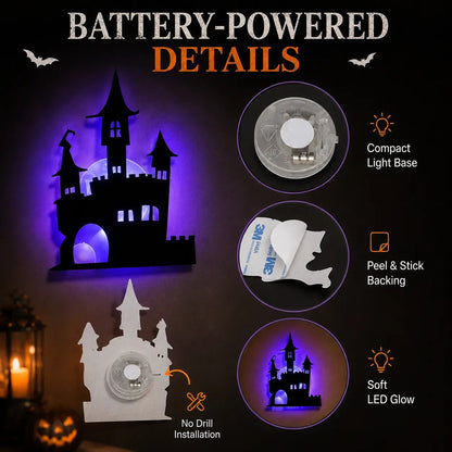 🎃 Halloween Flash Sale 50% OFF – LED Silhouette Wall Light Stickers