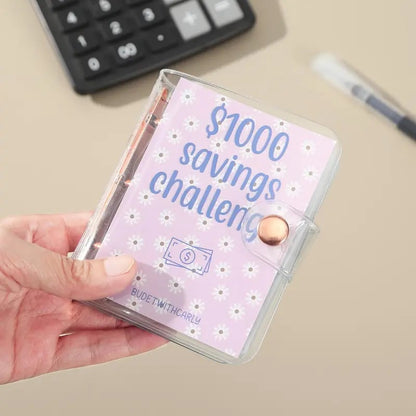 💰$1,000 Savings Challenge Binder – Budget Planner & Cash Stuffing System