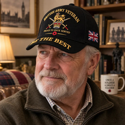 ⏳ Last Day 50% OFF-🎖️ British Army Veteran Cap – Proud to Have Served