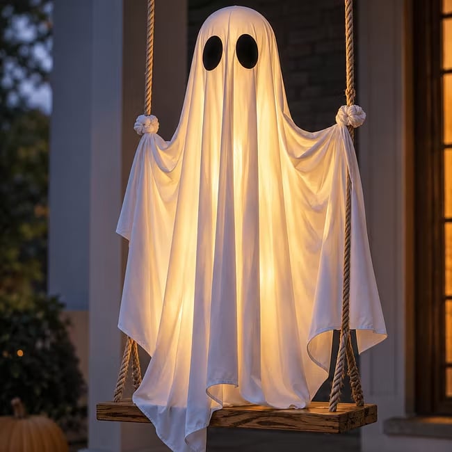 Halloween Hanging Swing Ghost