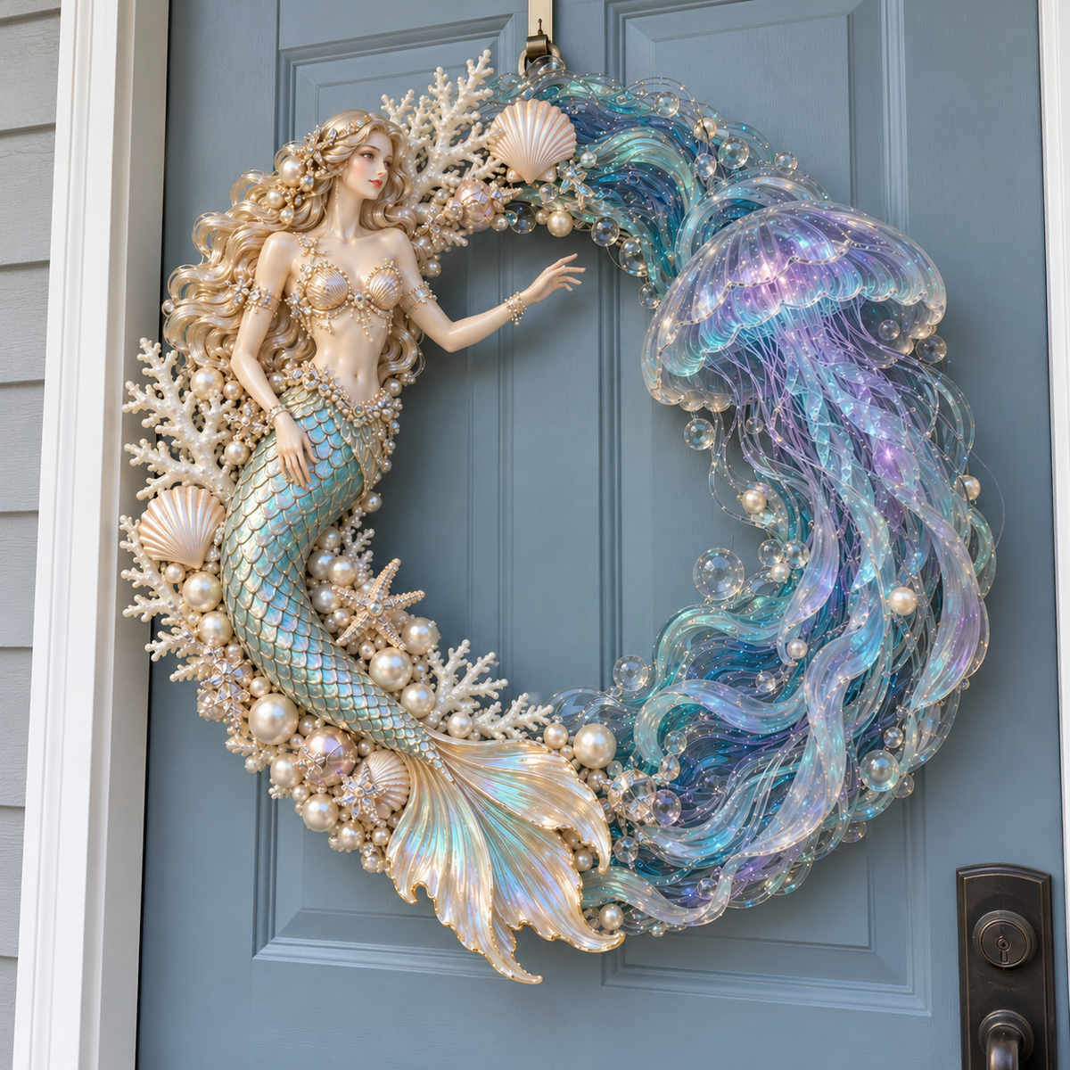 🔥 Last Day 50% OFF-🌊 Oceanic Wonderland—Mermaid and Jellyfish Decorative Garland