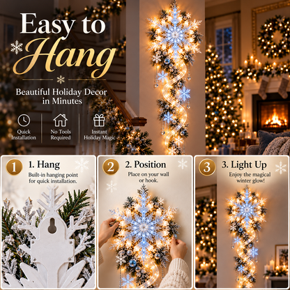 🔥Last Day 49% OFF-❄️Giant Snowflake Blizzard Track Light