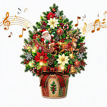 🌲 Pop-Up 3D Christmas Tree Card ✨ Turns Into Freestanding Festive Table Decor