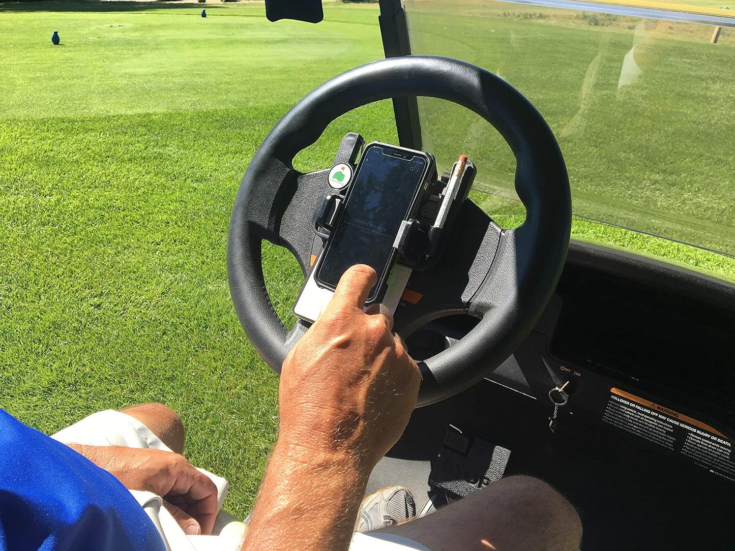 🔥Summer Hot Sale 49% OFF⛳ Hands-Free Golf Cart Steering Wheel Phone Holder