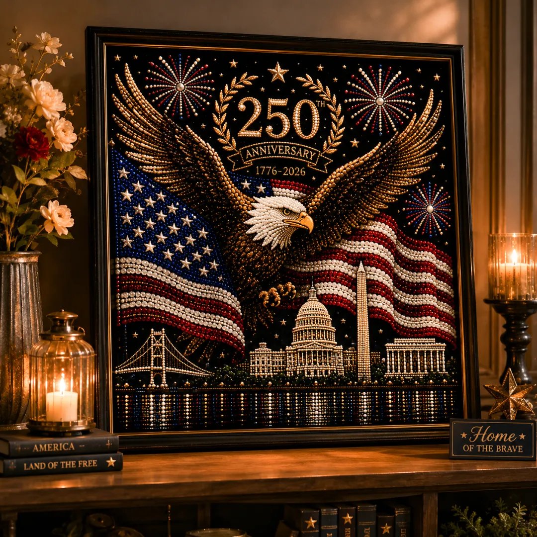 🔥LAST DAY 49% OFF 🦅250 Years of America Pearl Art Craft Kit