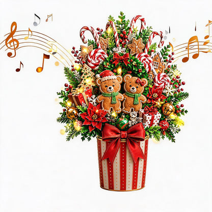 🌲 Pop-Up 3D Christmas Tree Card ✨ Turns Into Freestanding Festive Table Decor