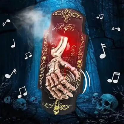 🔥HOT SALE🔥🕸️ Gothic Skeleton Hand Doorbell – Motion Activated Haunted Door Decoration💀🎃