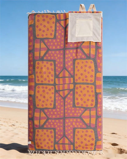 🔥Hot Sale 49% off🌟🌊 2-in-1 Convertible Beach Towel Bag