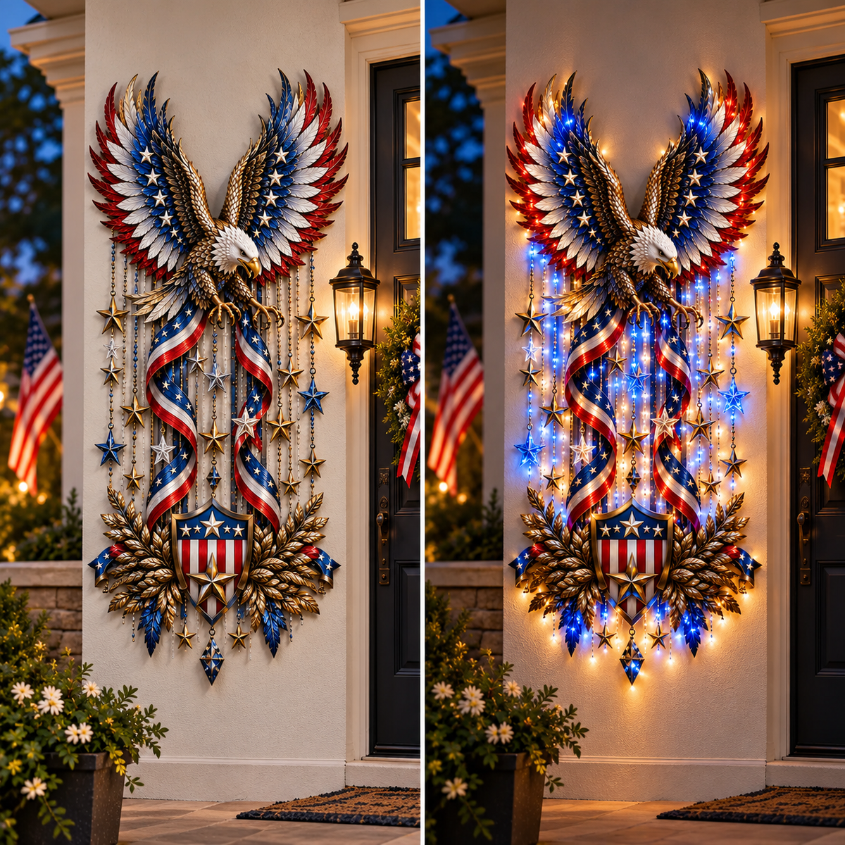 ✨Last Day 49% OFF-🦅American Eagle Glory Waterfall Light