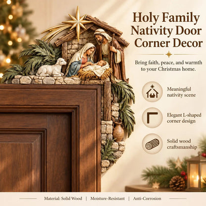⏳ Last Day 49% OFF –🎄Christmas Nativity Door Frame Corner Decor
