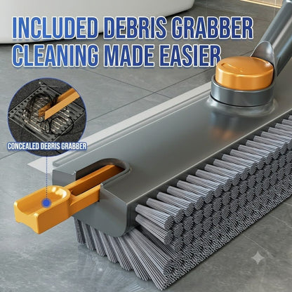3-in-1 Adjustable Floor Scrub Brush – 360° Rotating Cleaning Tool(Free Shipping)