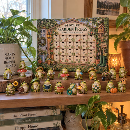 🐸 Garden Frog 24-Day Countdown Calendar – 24 Unique Little Frog Friends & Garden Surprises for Every December Day