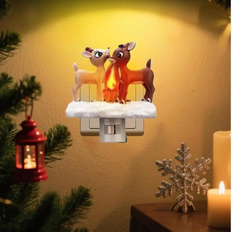 Christmas Elk Night Light