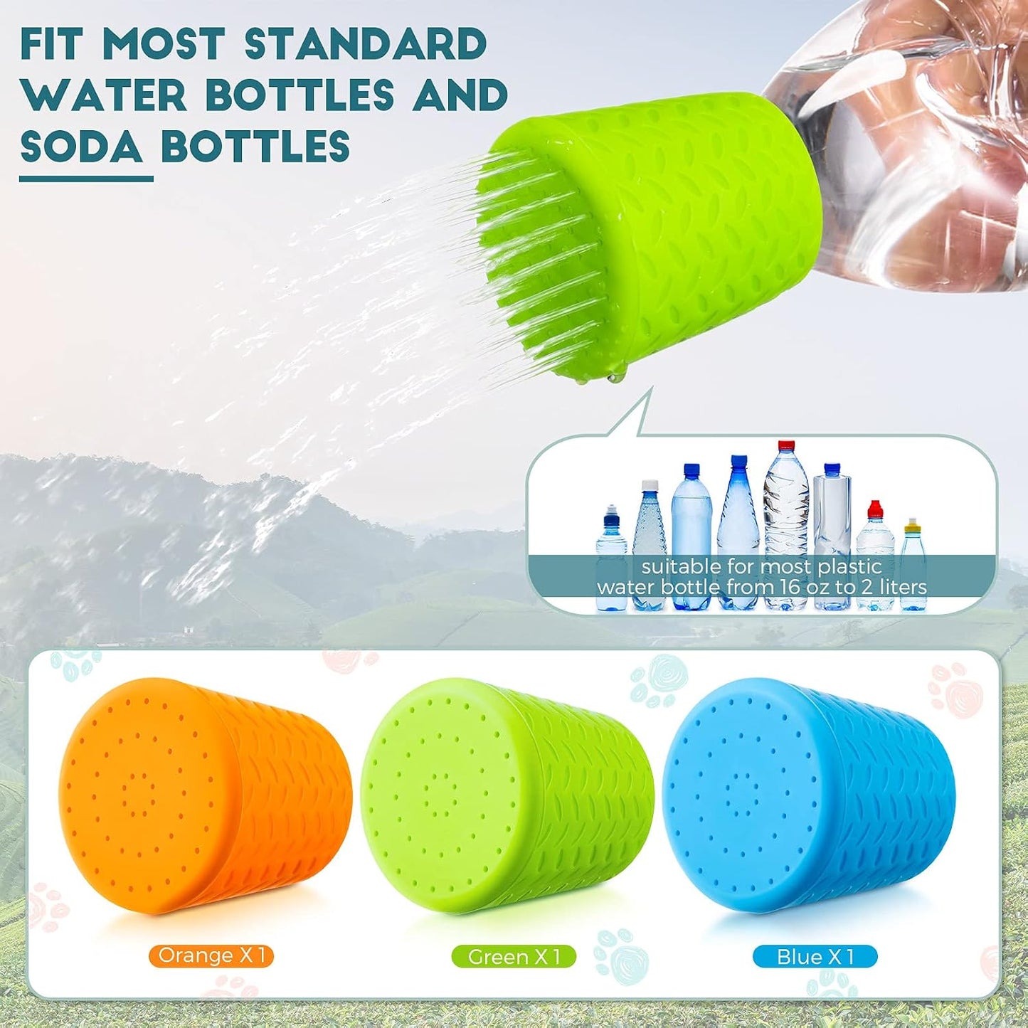 3 Pieces Portable Outdoor Shower