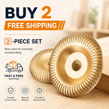 ⚒️Wood Carving Disc Set Heavy-Duty Steel Wheel for Angle Grinder