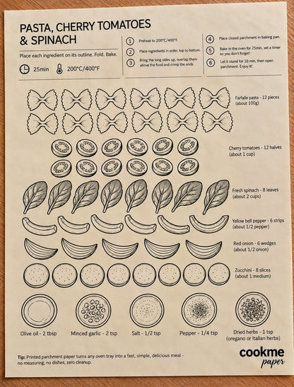 🍽️ 14-Recipe Guided Baking Parchment Sheets – Beginner-Friendly Cooking, Easy Family Dinners & Less Mess | Just Place, Fold & Bake 👩‍🍳