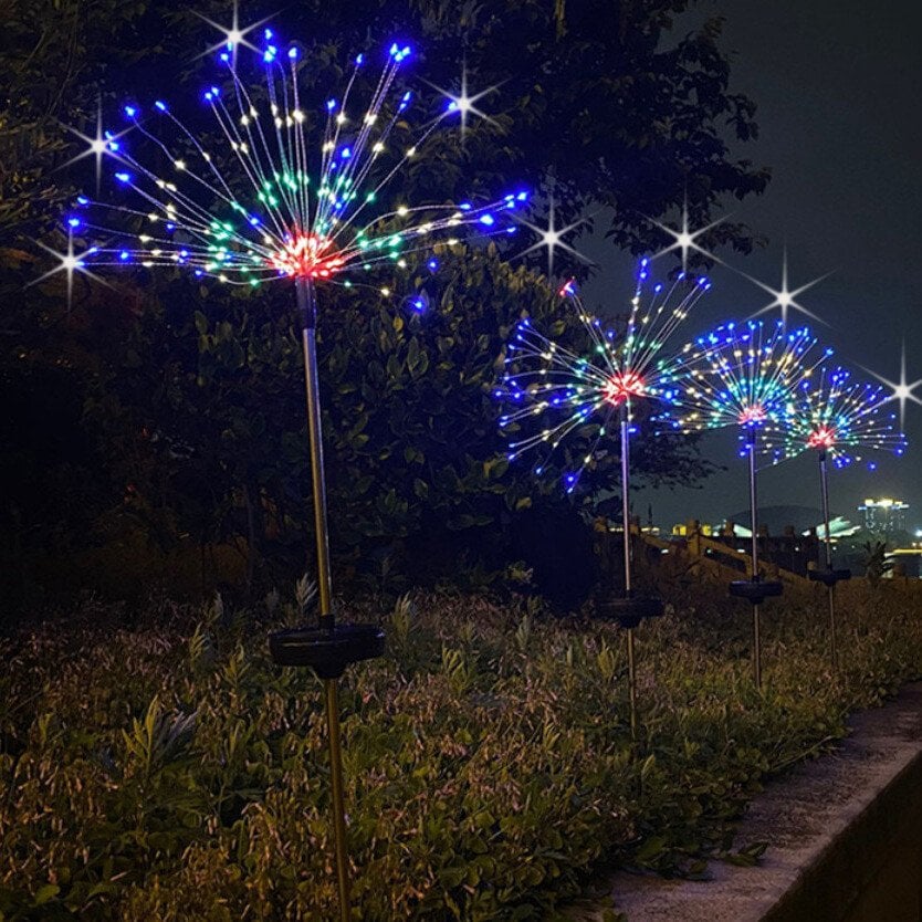 🔥LAST DAY 49% OFF🎁Waterproof Solar Garden Fireworks LED Light