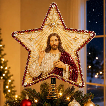 Floralshe DIY Pearl Art Tree Topper - ✝️ The Birth of Jesus