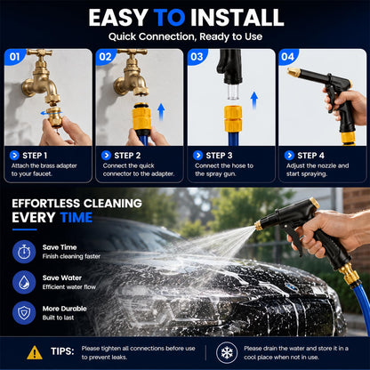 💦High Pressure Water Spray Gun with Booster Nozzle