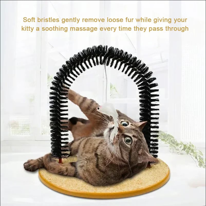 🔥 Hot Selling 50% OFF – Cat Self-Grooming Arch Scratcher & Massager