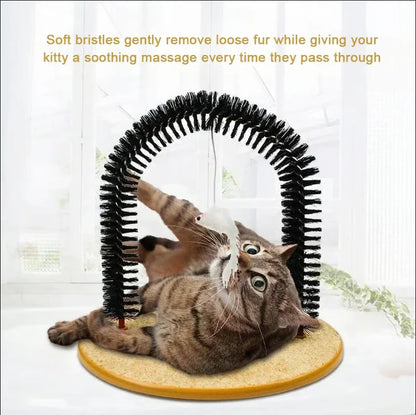 🔥 Hot Selling 50% OFF – Cat Self-Grooming Arch Scratcher & Massager